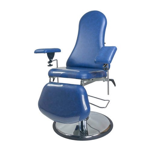 Sillón para extracción de sangre hidráulico - LUVIA - CARINA  - de 3 secciones / con reposabrazos / de altura variable