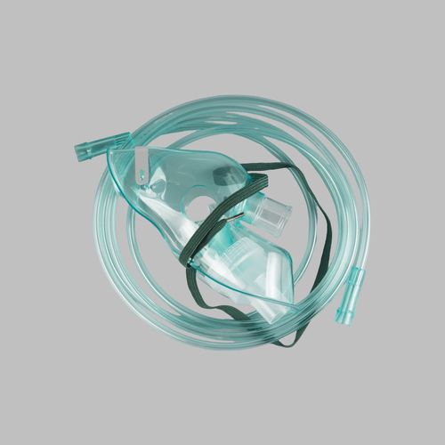 Máscara de nebulización de PVC - Changzhou Medical Appliances General Factory - ajustable / de un solo uso / transparente