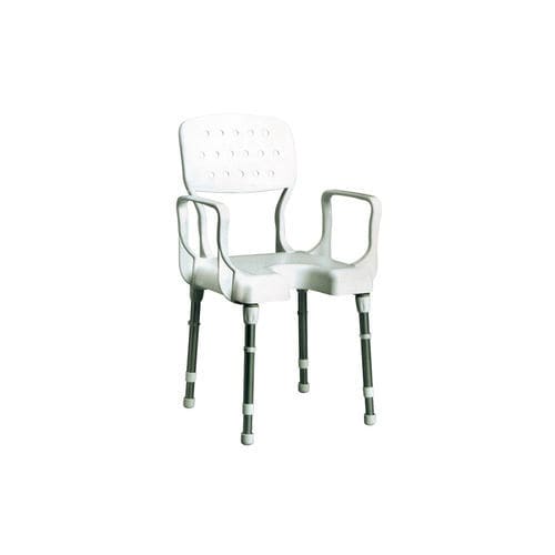 Silla de ducha con reposabrazos - NIZZA - Chinesport - con respaldo