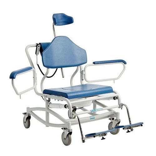 Silla de ducha con reposabrazos - 0155-066-000 - Cobi Rehab - con ruedas / con reposapiés / con apertura higiénica