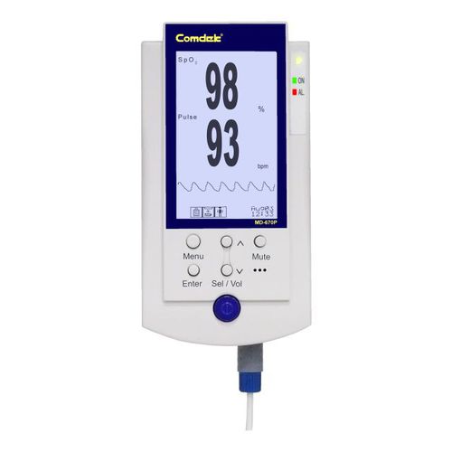 Pulsioxímetro portátil de mano - MD-670P - Comdek Industrial - para hospital / alimentado por batería / USB