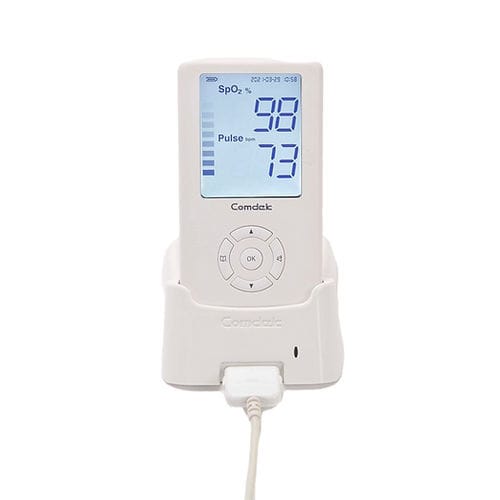 Pulsioxímetro portátil de mano - MD-620P - Comdek Industrial - para hospital / alimentado por batería / USB