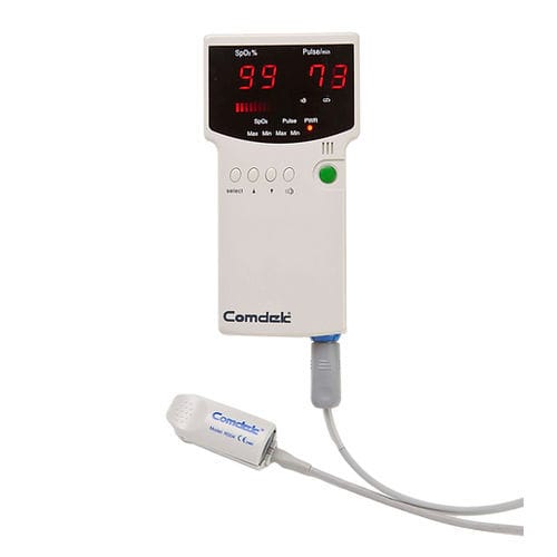 Pulsioxímetro portátil de mano - MD-600P - Comdek Industrial - para hospital / para asistencia domiciliaria / alimentado por batería