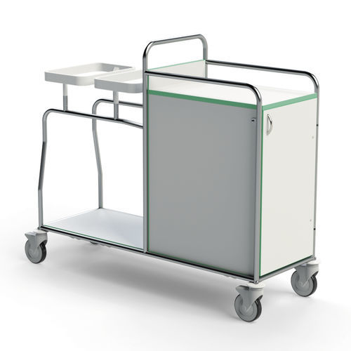 Carro para bolsas para ropa sucia - 251DR.2L - Conf Industries - para ropa limpia / médico / 2 estantes