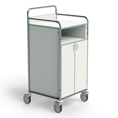 Carro para bolsas para ropa sucia - 251SP-VNH - Conf Industries - para ropa limpia / médico / 2 estantes