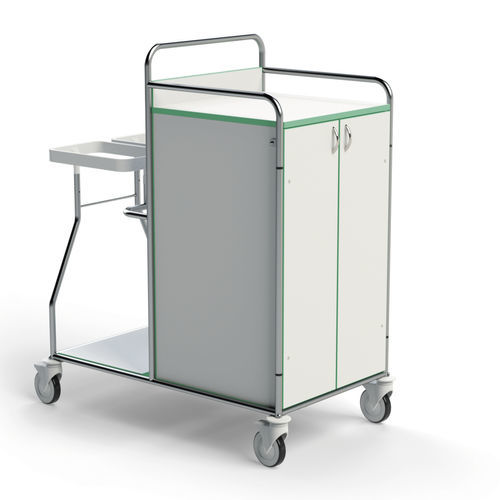 Carro para bolsas para ropa sucia - 251DR-LGH2L - Conf Industries - para ropa limpia / médico / 3 estantes
