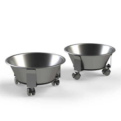 Portacuencos con ruedas - KBWLAX - Conf Industries - de acero inoxidable