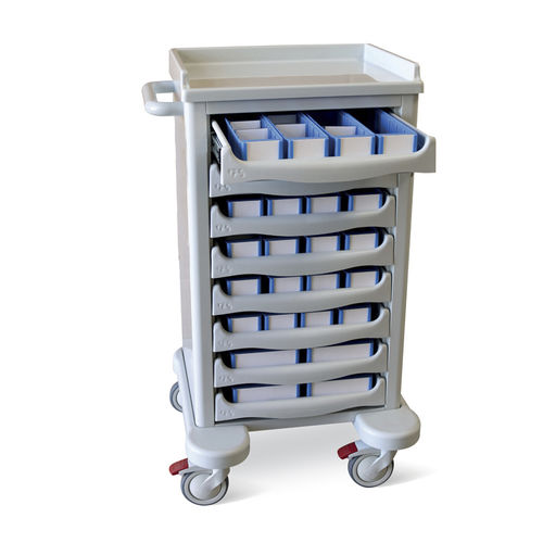 Carro de hospital - Linea STAR - Conf Industries - de uso general / para pastillero / para medicamentos