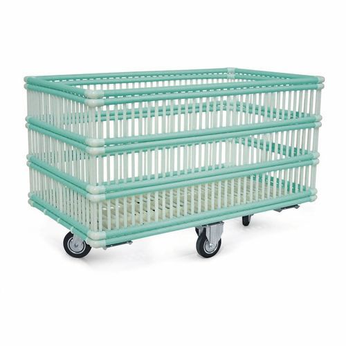 Carro para bolsas para ropa sucia - 120 - Conf Industries - médico / de transporte / de plástico