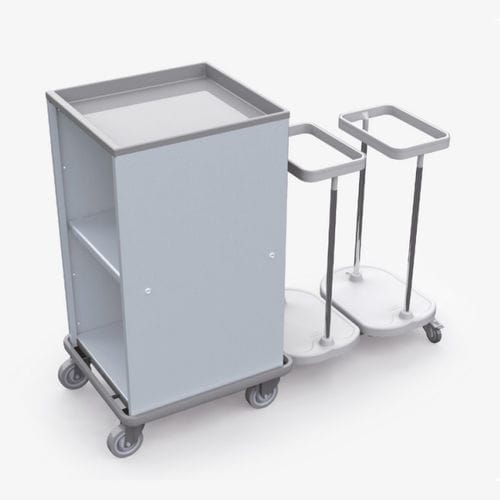 Carro para bolsas para ropa limpia - 251.2 - Conf Industries - para ropa sucia / médico / con estante