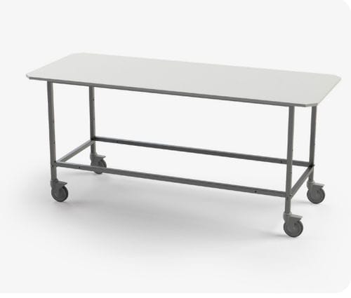 Mesa de trabajo - 191SM-CR - Conf Industries - rectangular / con ruedas
