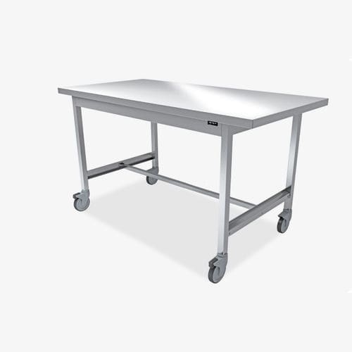 Mesa de trabajo - 191AXCR-ELEVET - Conf Industries - rectangular / de altura regulable / con ruedas