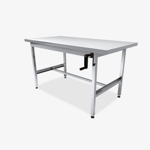 Mesa de trabajo - 191AX-ELEVMN - Conf Industries - rectangular / de altura regulable / hidráulica