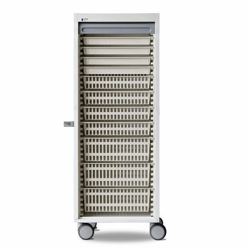 Carro para medicamentos - Space ISO-1H - Conf Industries - de dispensación de medicamentos / de plástico / con cajón