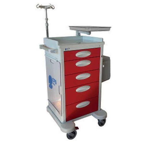 Carro de emergencia - Genius Light - Conf Industries - con papelera / con portasueros / con tabla de RCP