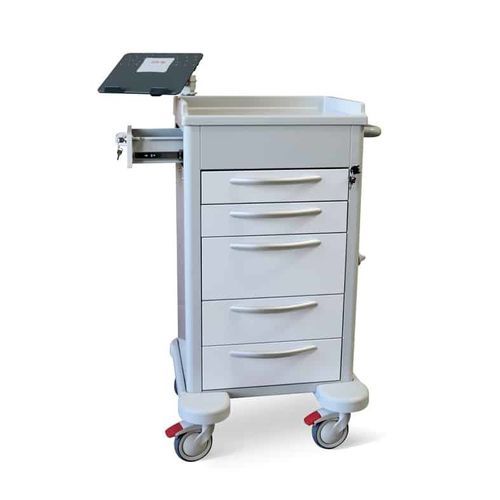 Carro médico - Alfa 01 Plus - Conf Industries - de hospital / para cuidados / con soporte para ordenador portátil