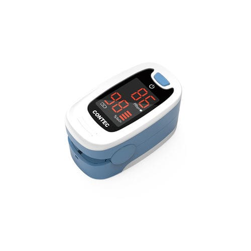 Pulsioxímetro de dedo - CMS50M  - Contec Medical Systems - médico / alimentado por batería / azul