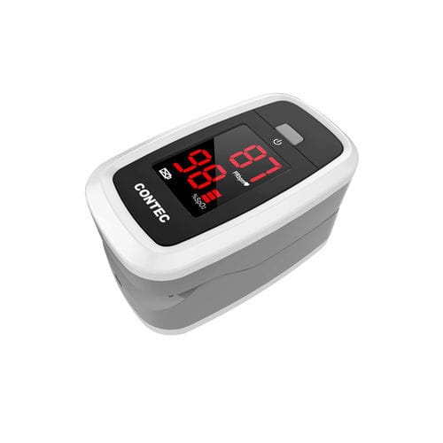 Pulsioxímetro de dedo - CMS50DL1  - Contec Medical Systems - médico / alimentado por batería / blanco