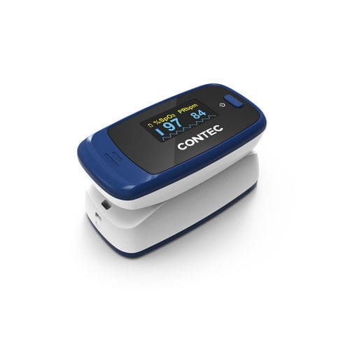 Pulsioxímetro de dedo - CMS50D2-2 - Contec Medical Systems - médico / para asistencia domiciliaria / alimentado por batería