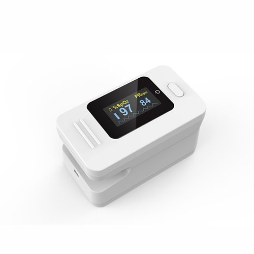 Pulsioxímetro de dedo - CMS50D4  - Contec Medical Systems - médico / alimentado por batería / blanco