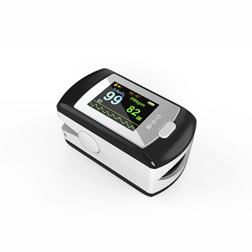 Pulsioxímetro de dedo - CMS50E  - Contec Medical Systems - médico / alimentado por batería / negro