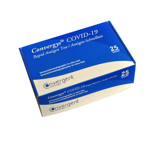 Prueba rápida para COVID-19 - Convergys® - Convergent Technologies - para proteínas de nucleoclápside / SARS-COV-2 / nasofaríngea