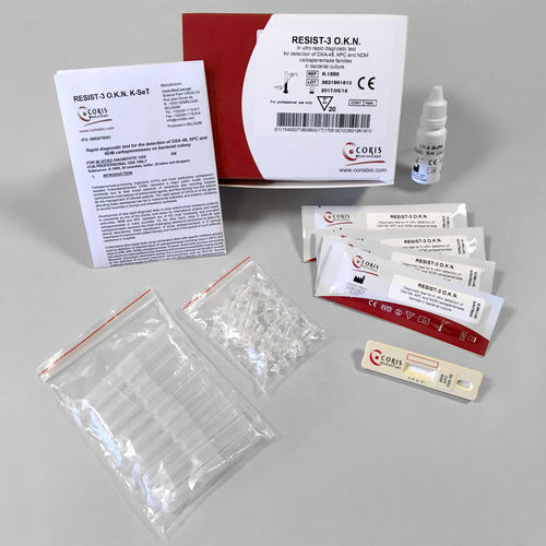 Kit de prueba para enfermermedades infecciosas - RESIST-3 O.K.N. K-SeT - Coris BioConcept - para antígenos / Klebsiella pneumoniae / de NDM