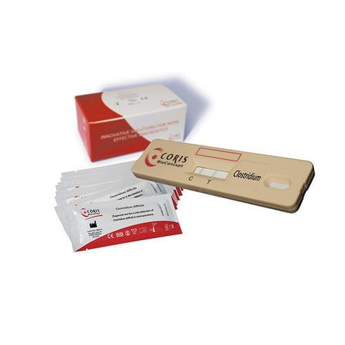 Kit de prueba de enfermedades gastrointestinales - K-1220 - Coris BioConcept - de glutamato deshidrogenasa / Clostridium difficile / de heces