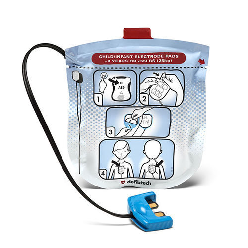 Electrodo de desfibrilación pad - DDP-2002 - Defibtech - pediátrica