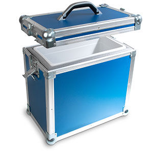 Recipiente para muestras para transporte - B 1000 39 - delta T - Gesellschaft für Medizintechnik - para medicamentos / de laboratorio / de vacío