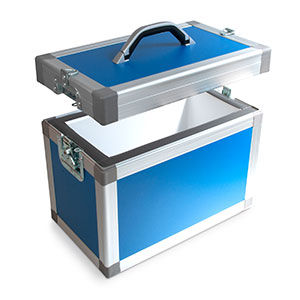 Recipiente para muestras para transporte - B 1000 40 - delta T - Gesellschaft für Medizintechnik - para medicamentos / de laboratorio / de vacío