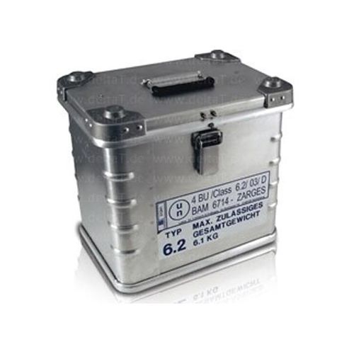 Recipiente para muestras para transporte - B 1000 18 - delta T - Gesellschaft für Medizintechnik - para riesgo biológico / de aluminio / isotérmico