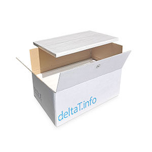Caja de embalaje de transporte - B 1200 02 - delta T - Gesellschaft für Medizintechnik - para muestras biológicas / para productos farmacéuticos / para vacunas
