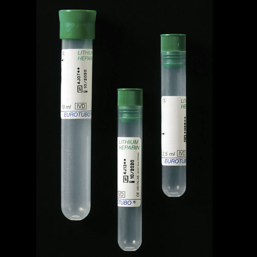 Tubo de extracción de laboratorio - 601802 - Deltalab - cilíndrico / de sangre / de polipropileno