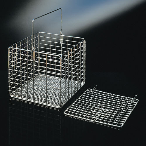 Canasta de laboratorio - H-2 series - Deltalab - para almacenamiento / de acero inoxidable / apilable