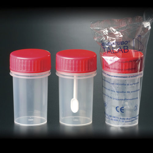 Recipiente para muestras de polietileno - 409802 - Deltalab - con tapón de rosca