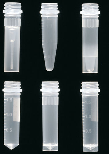 Tubo de ensayo de laboratorio - 409111/4	 - Deltalab - para PCR / cónico / de polipropileno