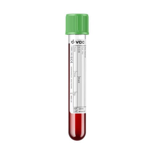 Tubo de extracción de laboratorio - PHL - GHL - Demophorius Healthcare - cilíndrico / de sangre / de plástico