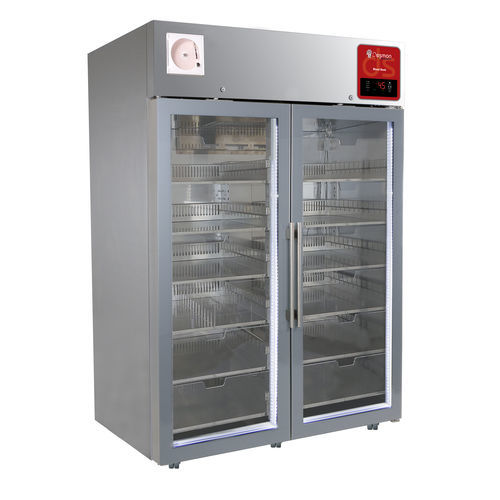 Refrigerador de banco de sangre - DSE-PSM014GBBPCBHE-A - Desmon Scientific - de tipo armario / con 2 puertas / con puerta de cristal