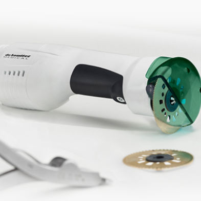 Sierra para escayola eléctrica - CC7 CleanCast™ - DeSoutter Medical  - con aspiradora