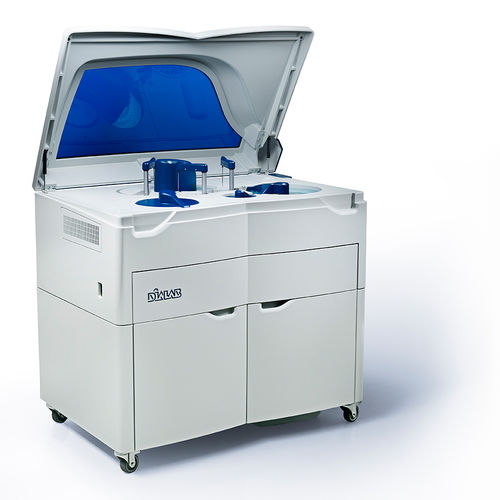 Analizador de bioquímica automático - Autolyser 450 - Dialab  - de detección de drogas / de pie / con determinación inmunoturbidimétrica