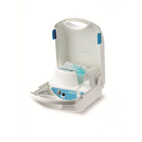 Nebulizador electroneumático - AEROBOX+ - La Diffusion Technique Française - con máscara