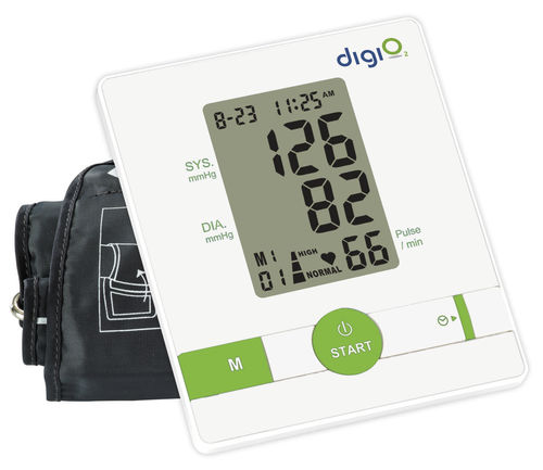 Tensiómetro electrónico automática - 30 - 280 mmHg, 40 -199 bpm | DigiO2® - DigiO2 International Co., Ltd.