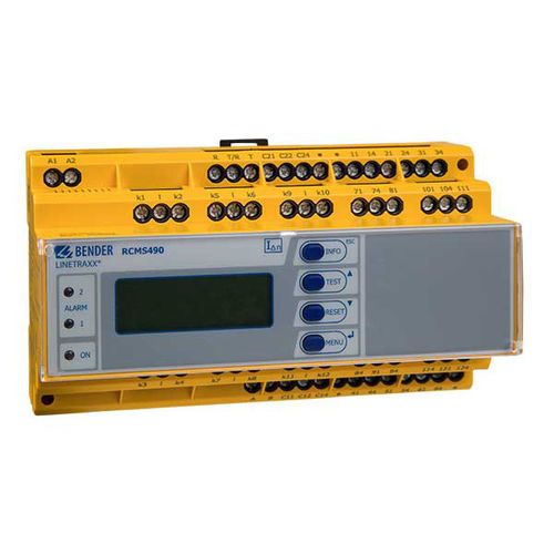 Monitor de pruebasing de seguridad eléctrica - LINETRAXX® RCMS490-D - Bender - para sistema IT médico