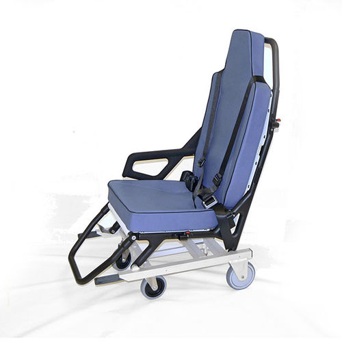 Silla de traslado de pacientes de interior - Dlouhy - de exterior / con ruedas / con respaldo regulable