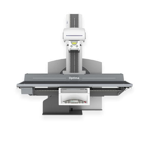 Sistema de radiofluoroscopia digital - OPTIMA - DMS Imaging - para fluoroscopia diagnóstica / para radiografía polivalente / con mesa basculante