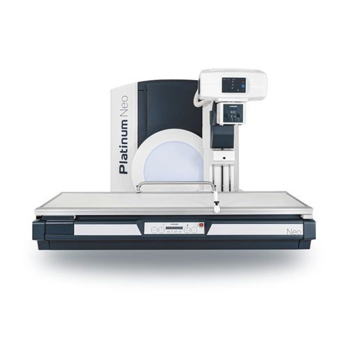 Mesa para radiografía basculante - Platinum Neo - DMS Imaging - de altura regulable / con brazo portatubos / con sistema Bucky