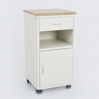 Mesa de cabecera con ruedas - 90105102 - DOLSAN MEDICAL - con cajones
