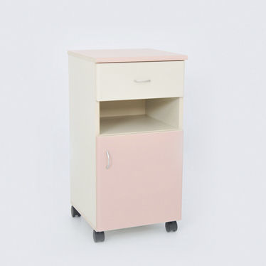 Mesa de cabecera con ruedas - 90105302 - DOLSAN MEDICAL - con cajones