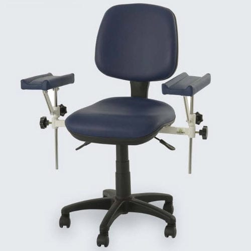 Sillón para extracción de sangre manual - 90111101 - DOLSAN MEDICAL - con ruedas / de altura variable
